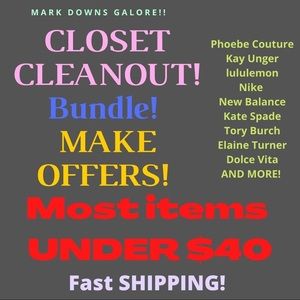 Everything MUST GO by Wednesday! MAKE OFFERS!